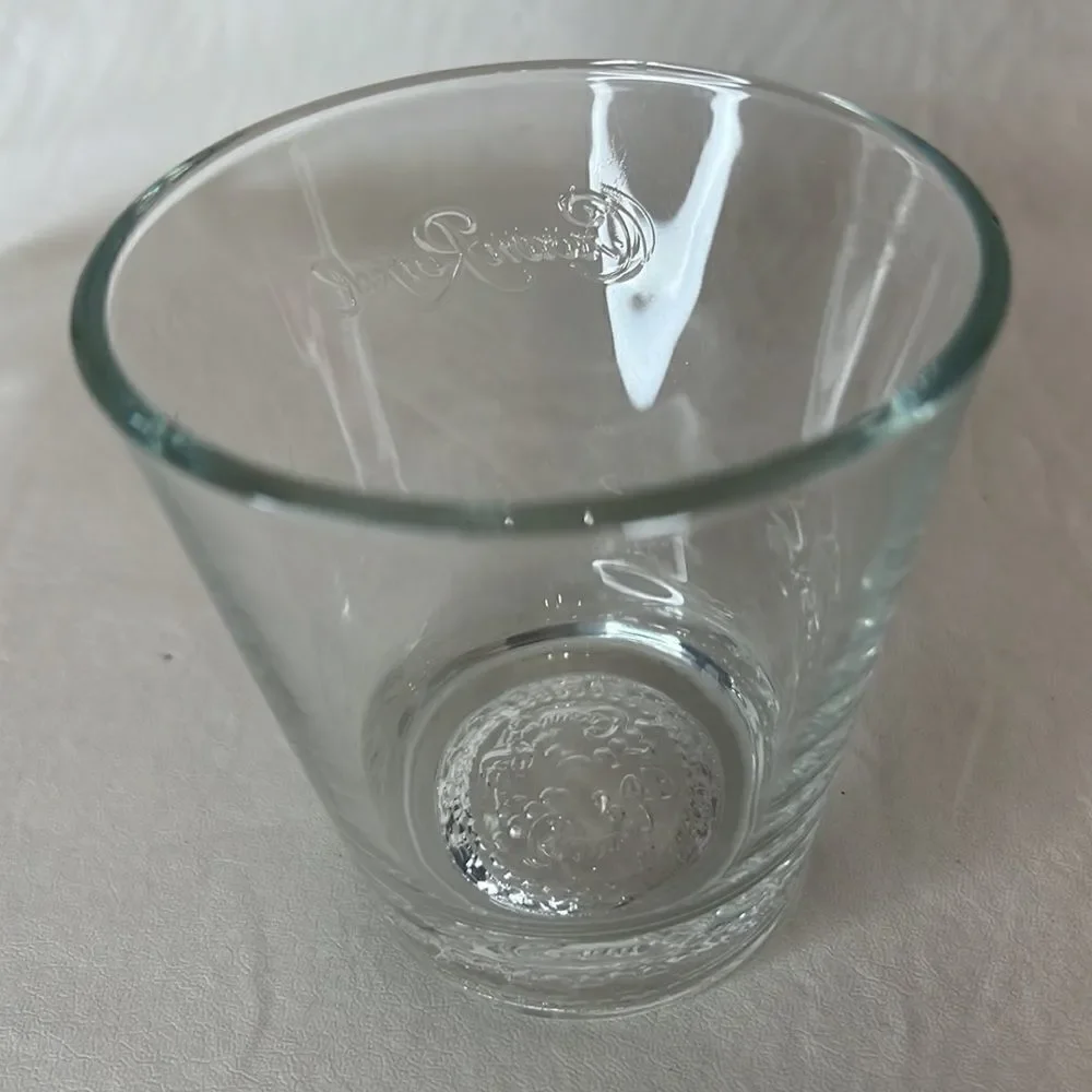 Crown Royal 10 Ounce Rocks Whiskey Monogrammed 3 1/4 In Round 3 1/4 Inches Tall